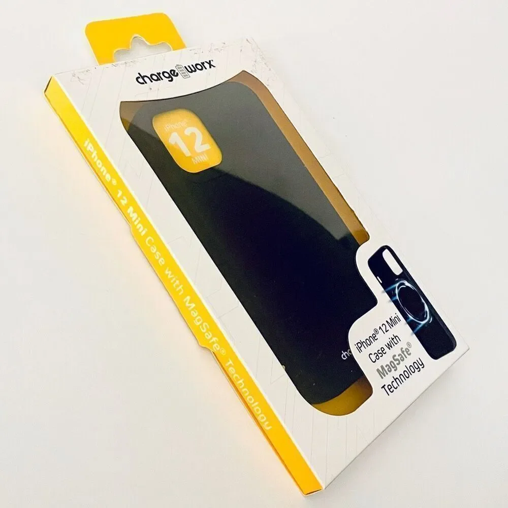 NWT New in Box  charge worx iphone 12 mini Black case with magsafe technology